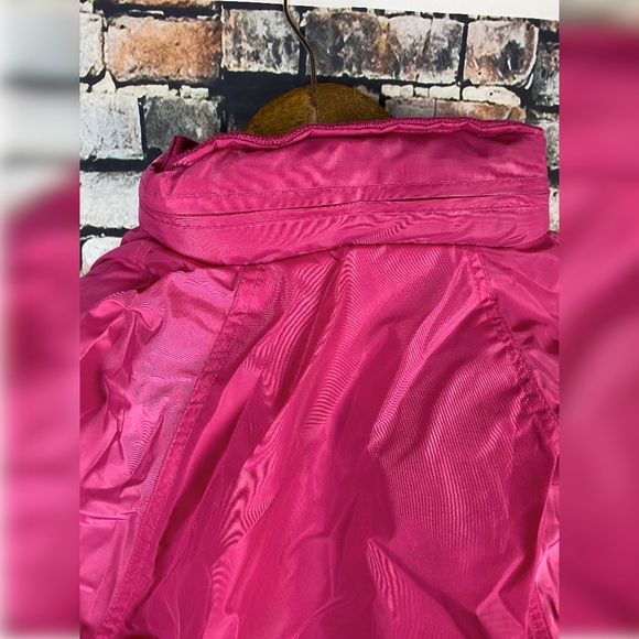 Eddie Bauer Pink Windbreaker With Zip Away Hood - Picture 3 of 7